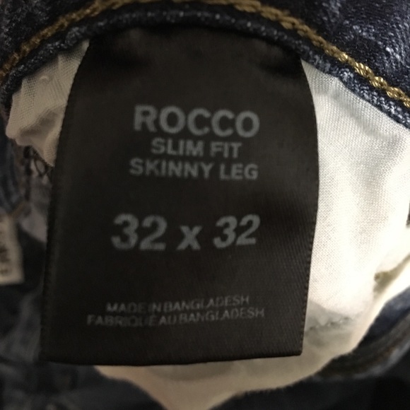 Like New Express Rocco 32x32 Blue Slim Fit Skinny Leg Jeans - Picture 6 of 7